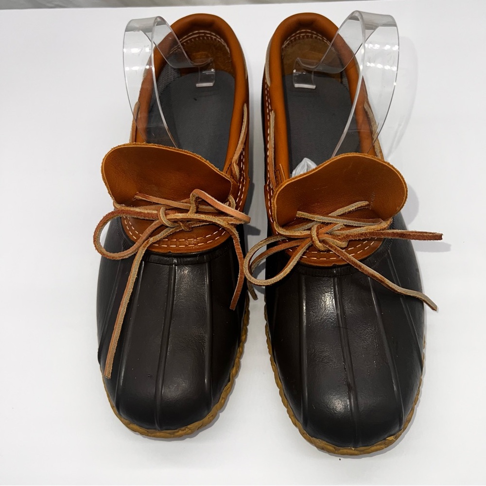 LL Bean Rubber Moc Low Duck Boots in Tan Brown Men's Size 11